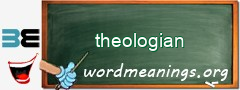 WordMeaning blackboard for theologian